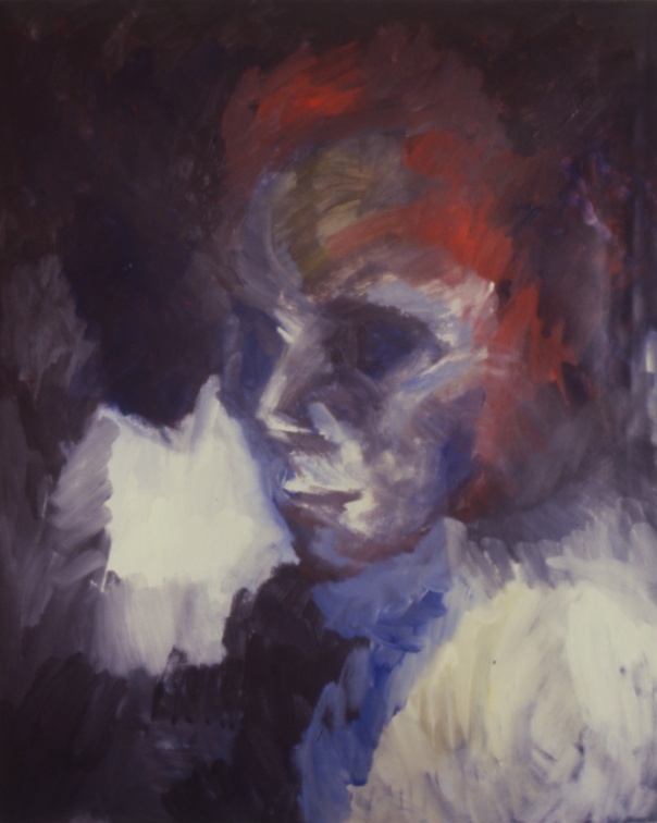 (T0001) Apparition, 1986, acrylique sur toile, 97 x 62 cm