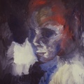 (T0001) Apparition, 1986, acrylique sur toile, 97 x 62 cm