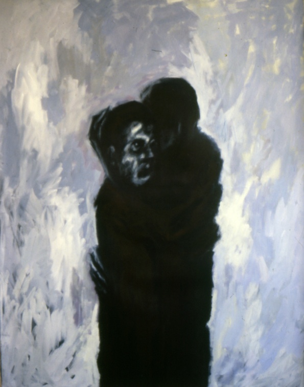 (T0004) Couple, 1986, acrylique sur toile, 146 x 114 cm (33867 visites) (T0004) Couple, 1986, acrylique sur toile, 146 x 114 cm