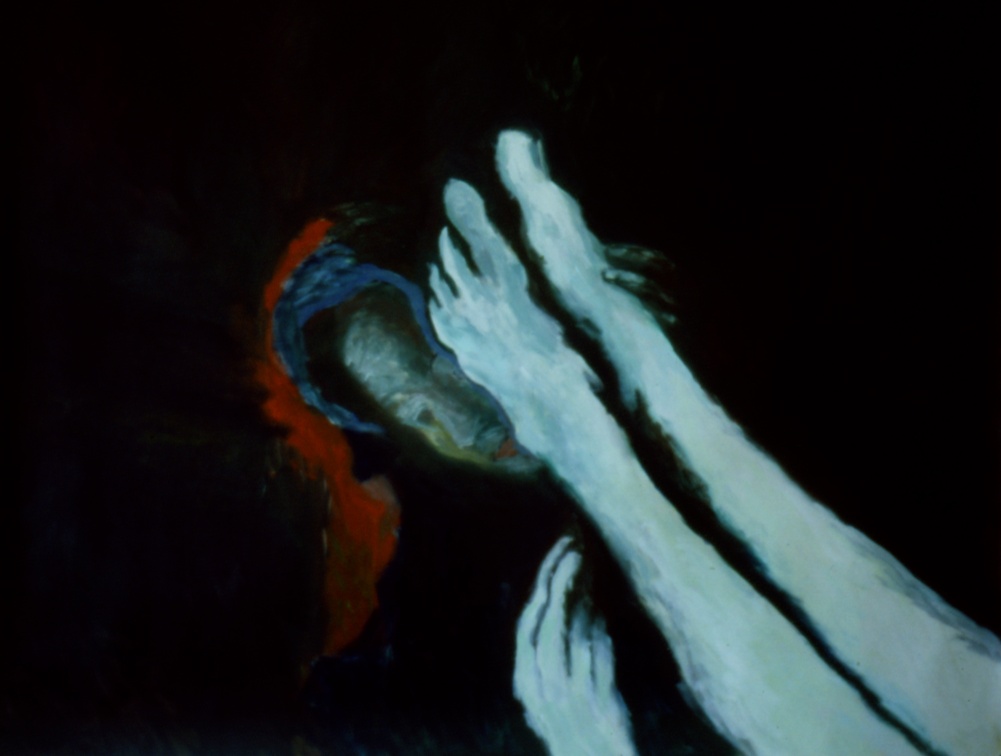 (T0006) Déposition, 1986, acrylique sur toile, 114 x 146 cm