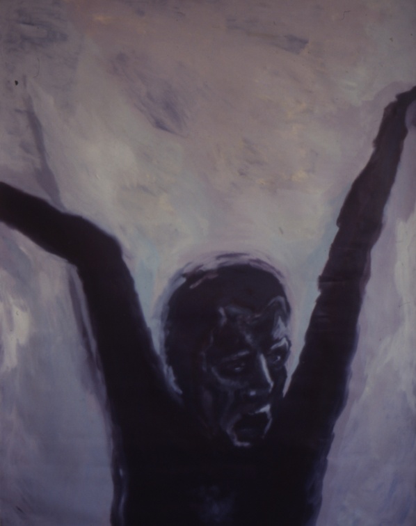 (T0011) Homme 2, 1986, acrylique sur toile, 146 x 114 cm (25064 visites) (T0011) Homme 2, 1986, acrylique sur toile, 146 x 114 cm
