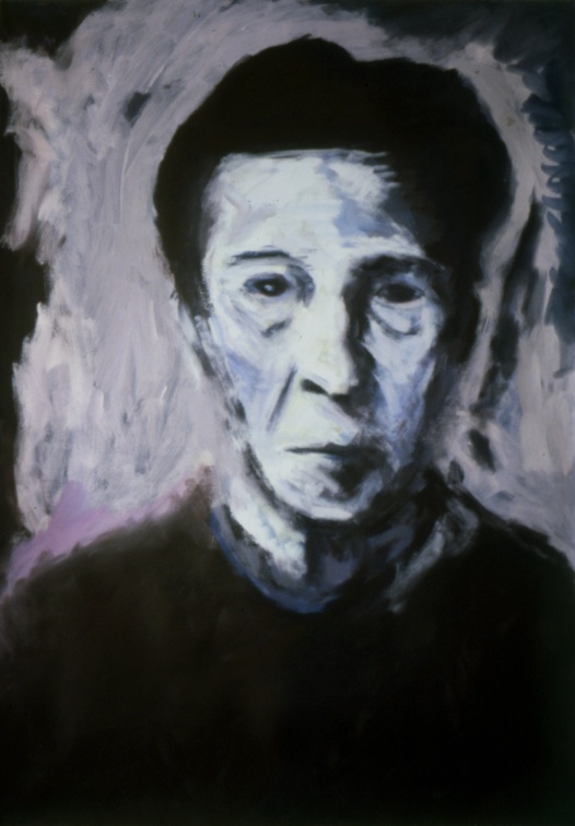 (T0016) La mort de Simone B., 1986, acrylique sur toile, 95 x 65 cm