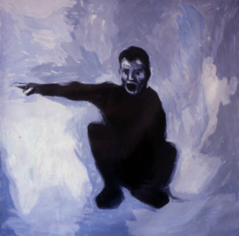 (T0024) Le dictateur, 1986, acrylique sur toile, 150 x 150 cm (10948 visites) (T0024) Le dictateur, 1986, acrylique sur toile, 150 x 150 cm