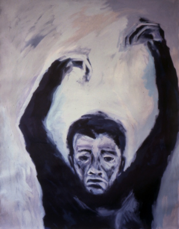 (T0029) Le prisonnier 2, 1986, acrylique sur toile, 95 x 65 cm (14768 visites) (T0029) Le prisonnier 2, 1986, acrylique sur toile, 95 x 65 cm