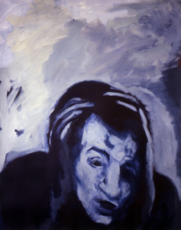 (T0030) Le prisonnier 3, 1986, acrylique sur toile, 95 x 65 cm (18378 visites) (T0030) Le prisonnier 3, 1986, acrylique sur toile, 95 x 65 cm
