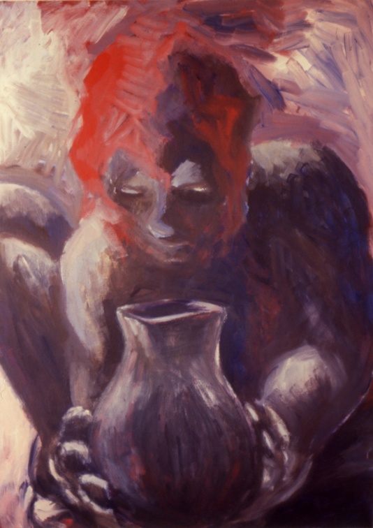 (T0038) Objet 3, 1986, acrylique sur toile, 95 x 65 cm (12972 visites) (T0038) Objet 3, 1986, acrylique sur toile, 95 x 65 cm