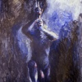 (T0043) Vue de la plaine de Chabotte, 1986, acrylique sur toile, 97 x 62 cm