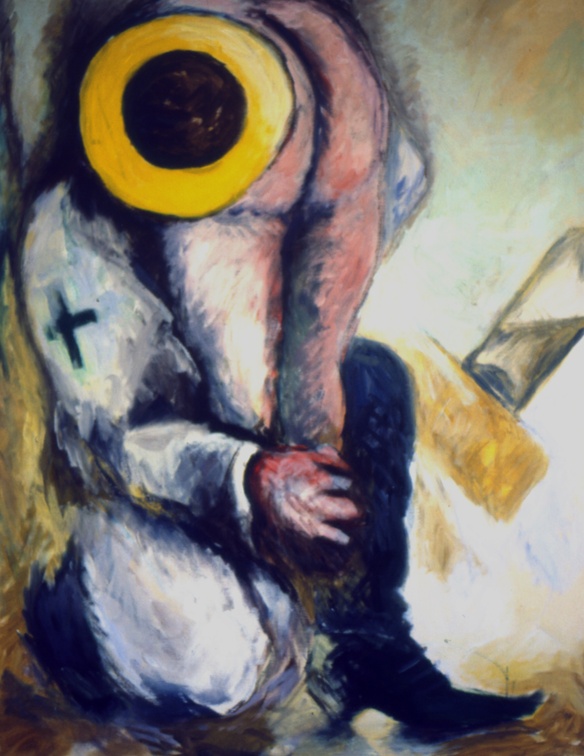 (T0049) Cirque 2, 1987, acrylique sur toile, 93 x 65 cm (8163 visites) (T0049) Cirque 2, 1987, acrylique sur toile, 93 x 65 cm