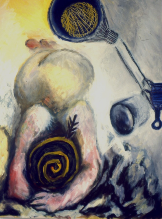 (T0050) Cirque 3, 1987, acrylique sur toile, 93 x 65 cm (10334 visites) (T0050) Cirque 3, 1987, acrylique sur toile, 93 x 65 cm
