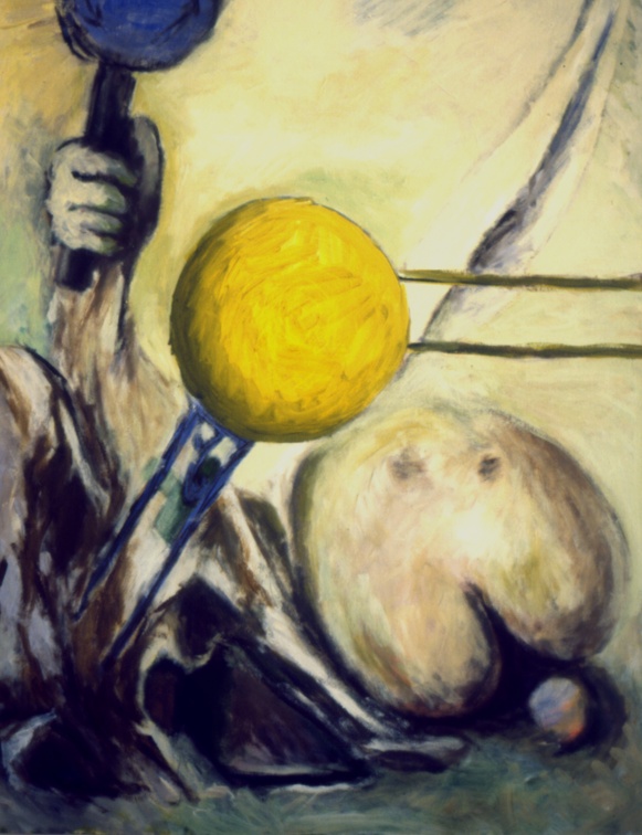 (T0051) Cirque 4, 1987, acrylique sur toile, 93 x 65 cm