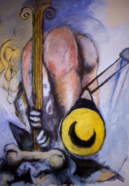 (T0054) Cirque 7, 1987, acrylique sur toile, 93 x 65 cm