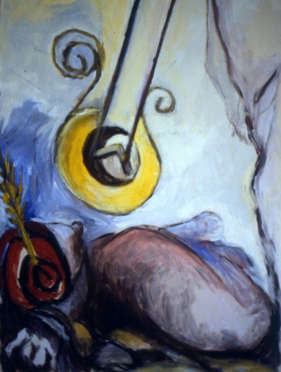 (T0055) Cirque 8, 1987, acrylique sur toile, 93 x 65 cm (9340 visites) (T0055) Cirque 8, 1987, acrylique sur toile, 93 x 65 cm