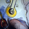 (T0055) Cirque 8, 1987, acrylique sur toile, 93 x 65 cm