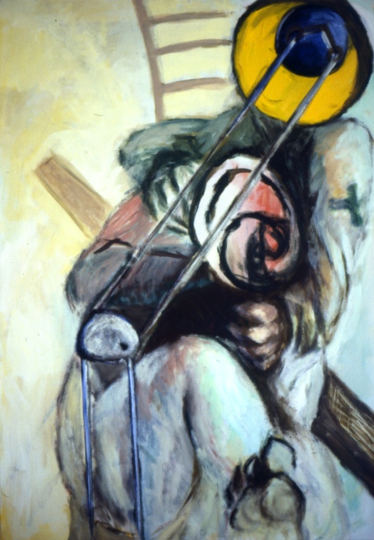 (T0056) Cirque 9, 1987, acrylique sur toile, 93 x 65 cm (10700 visites) (T0056) Cirque 9, 1987, acrylique sur toile, 93 x 65 cm