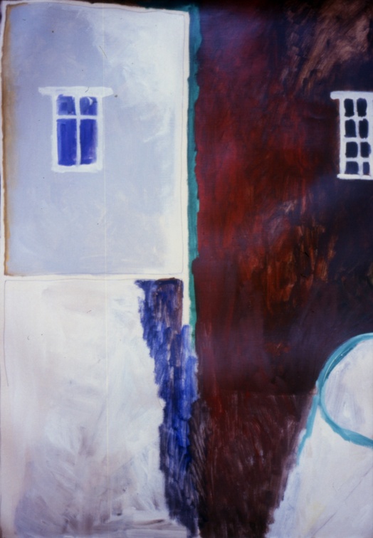 (T0066) Intérieur, 1987, acrylique sur toile, 97 x 62 cm (4375 visites) (T0066) Intérieur, 1987, acrylique sur toile, 97 x 62 cm