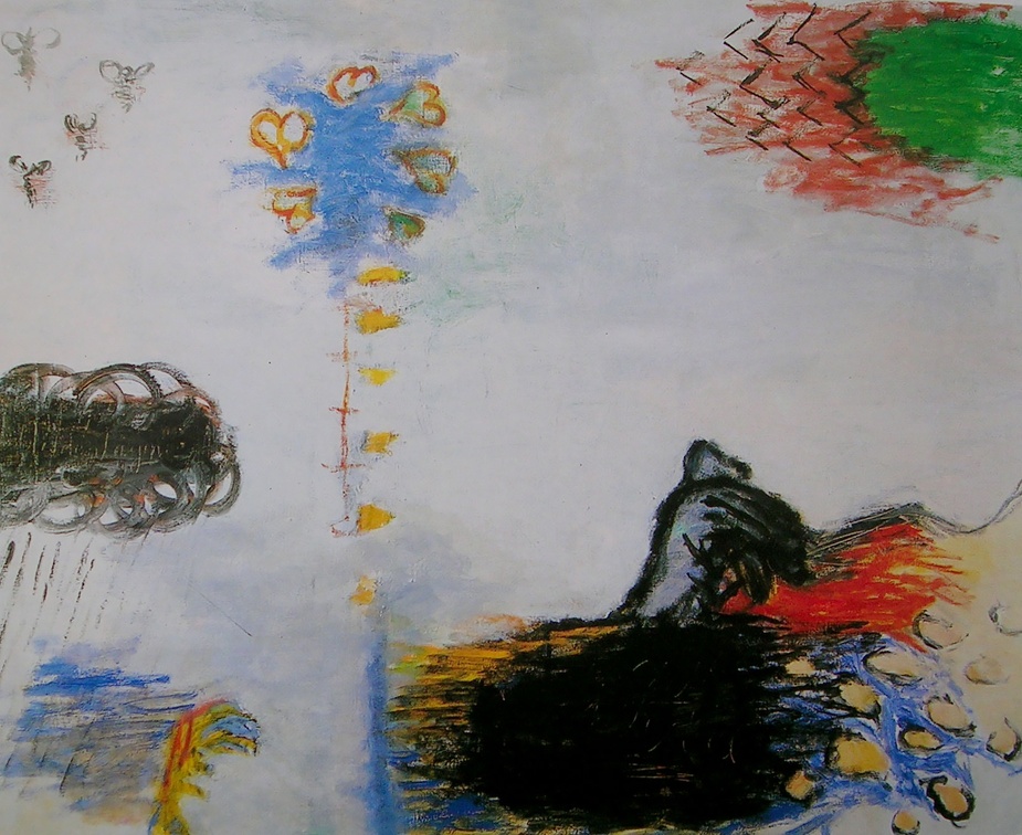 (T0108) Marée noire, 1988, acrylique sur toile, 130 x 162 cm (32058 visites) (T0108) Marée noire, 1988, acrylique sur toile, 130 x 162 cm