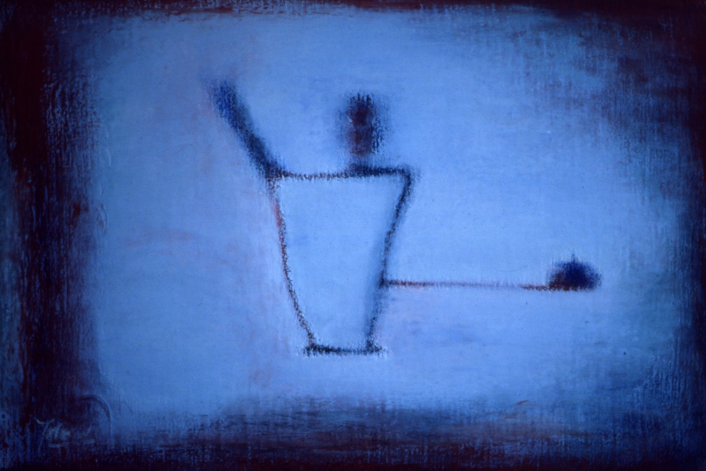 (T0114) Objet, 1988, acrylique sur toile, 38 x 46 cm (2700 visites) (T0114) Objet, 1988, acrylique sur toile, 38 x 46 cm