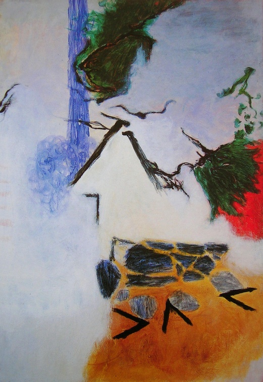 (T0120) Arête, 1989, acrylique sur toile, 162 x 114 cm (40525 visites) (T0120) Arête, 1989, acrylique sur toile, 162 x 114 cm