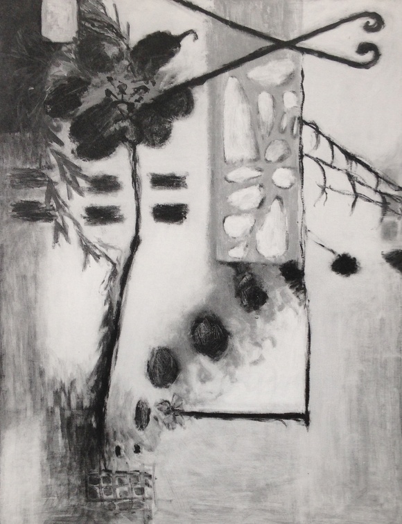 (T0122) Closerie, 1989, acrylique sur toile, 146 x 114 cm (23050 visites) (T0122) Closerie, 1989, acrylique sur toile, 146 x 114 cm