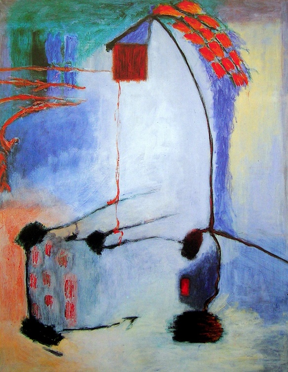 (T0125) Iris, 1989, acrylique sur toile, 146 x 114 cm