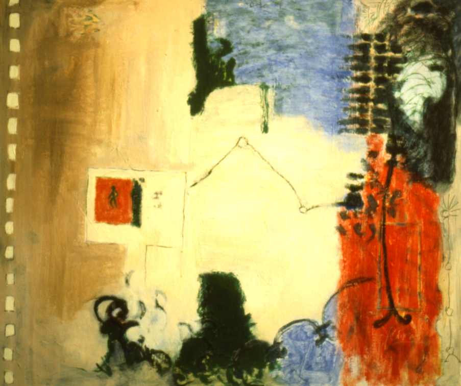(T0130) Palatino 2, 1989, acrylique sur toile, 114 x 146 cm (3514 visites) (T0130) Palatino 2, 1989, acrylique sur toile, 114 x 146 cm