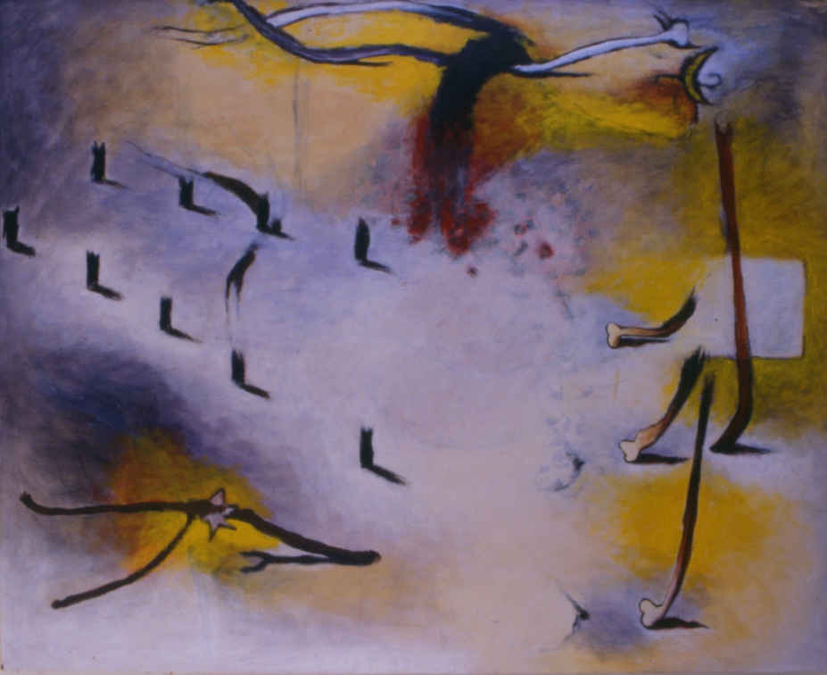 (T0149) Mosaïque 3, 1990, acrylique sur toile, 130 x 162 cm