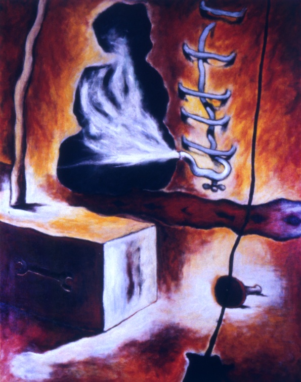 (T0177) Aphrodite, 1991, acrylique sur toile, 146 x 114 cm (8877 visites) (T0177) Aphrodite, 1991, acrylique sur toile, 146 x 114 cm