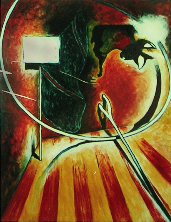 (T0192) Panneau, 1991, acrylique sur toile, 162 x 130 cm (4948 visites) (T0192) Panneau, 1991, acrylique sur toile, 162 x 130 cm