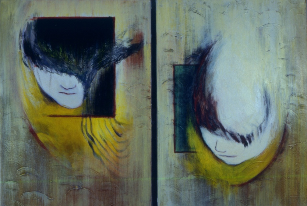 (T0204) Icare, 1992, acrylique sur toile, 122 x 146 cm (2631 visites) (T0204) Icare, 1992, acrylique sur toile, 122 x 146 cm