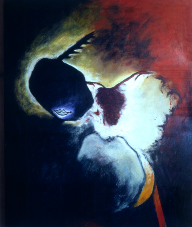 (T0217) Raisins, 1992, acrylique sur toile, 61 x 50 cm