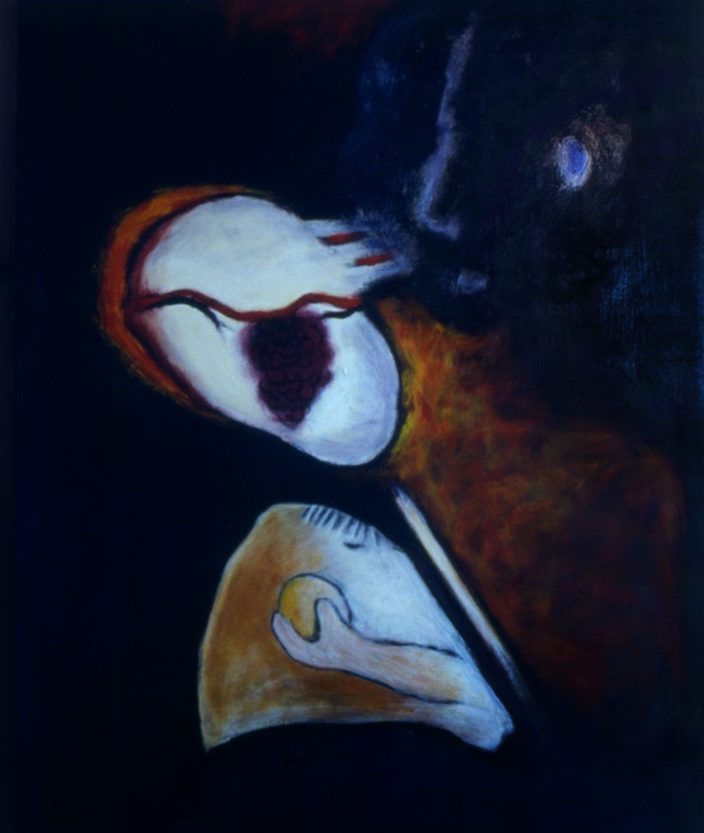 (T0218) Raisins 2, 1992, acrylique sur toile, 61 x 50 cm (2642 visites) (T0218) Raisins 2, 1992, acrylique sur toile, 61 x 50 cm