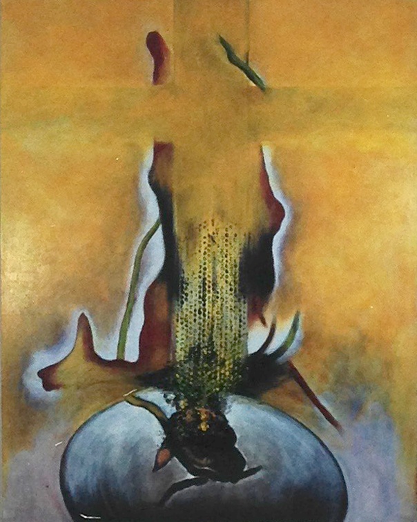 (T0226) Croix, 1993, acrylique sur toile, 146 x 114 cm (13368 visites) (T0226) Croix, 1993, acrylique sur toile, 146 x 114 cm