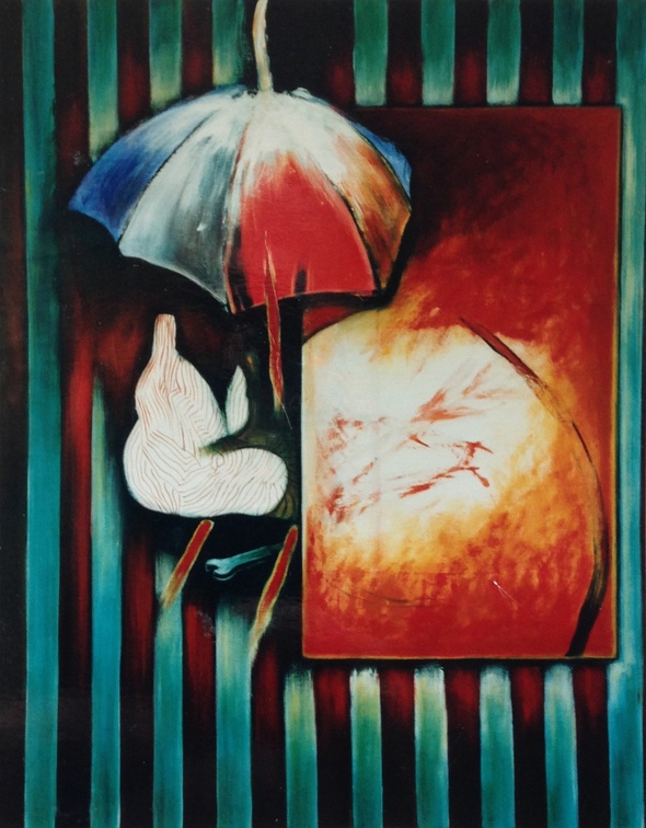 (T0233) Passion 2, 1993, acrylique sur toile, 110 x 97 cm