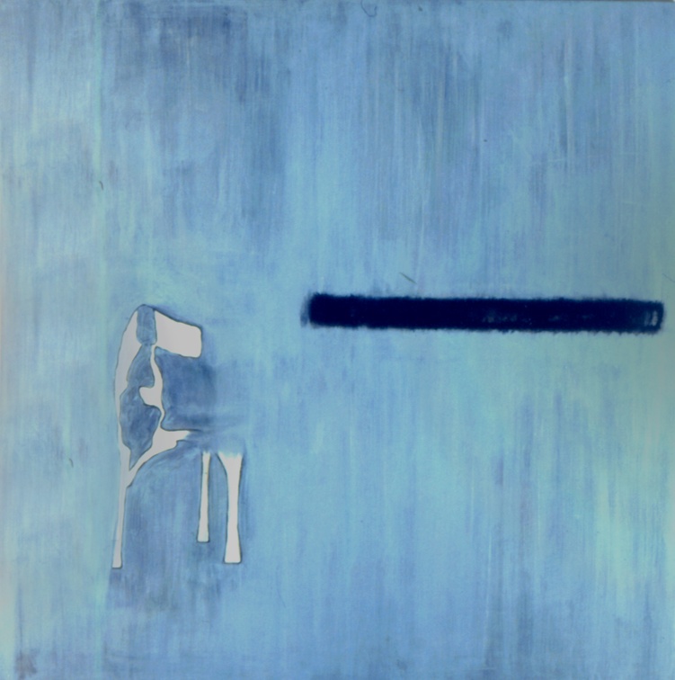 (T0238) Chaise, 1994, acrylique sur toile, 130 x 130 cm (3018 visites) (T0238) Chaise, 1994, acrylique sur toile, 130 x 130 cm