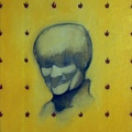 (T0242) Portrait (Dominique), 1994, acrylique sur toile, 35 x 27 cm