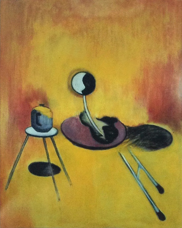 (T0244) Scène de ménage, 1994, acrylique sur toile, 146 x 114 cm
