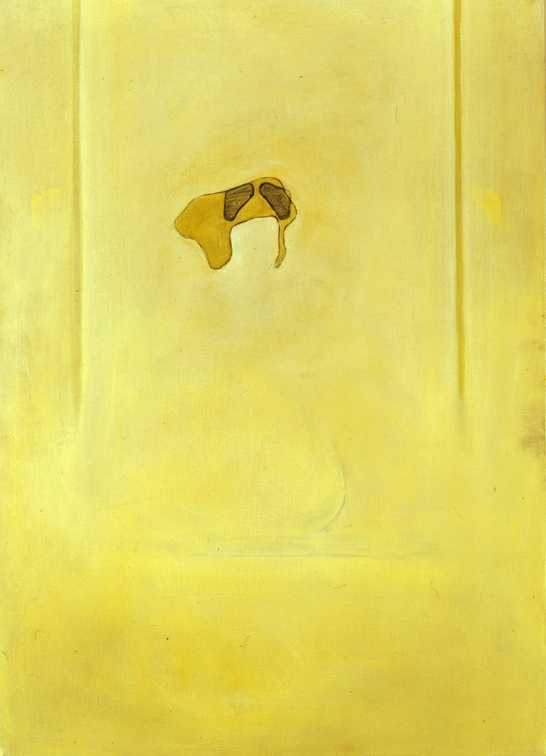 (T0247) Chapeau, 1995, acrylique sur toile, 41 x 27 cm
