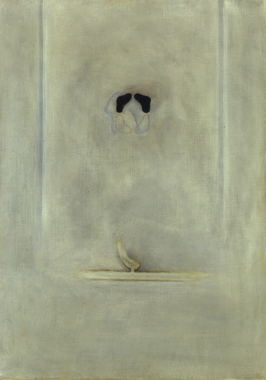 (T0248) Chapeau 2, 1995, acrylique sur toile, 41 x 27 cm