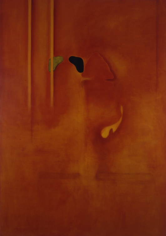 (T0254) Pénombre 3, 1995, acrylique sur toile, 162 x 114 cm