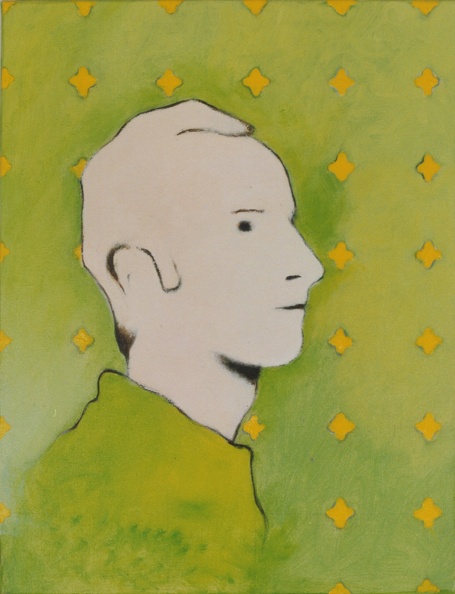 (T0260) Autoportrait, 1996, acrylique sur toile, 35 x 27 cm.jpg