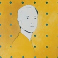 (T0261) Autoportrait 2, 1996, acrylique sur toile, 35 x 27 cm