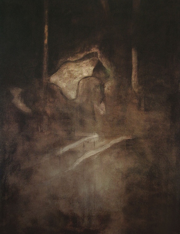 (T0262) Chapeau 3 (hommage à Holbein), 1996, acrylique sur toile, 146 x 114 cm (26289 visites) (T0262) Chapeau 3 (hommage à Holbein), 1996, acrylique sur toile, 146 x 114 cm