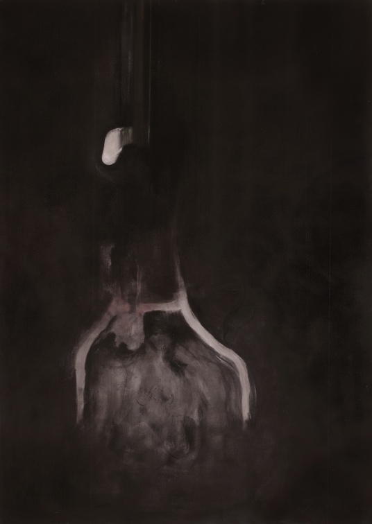 (T0263) Pénombre 4, 1996, acrylique sur toile, 162 x 114 cm (2960 visites) (T0263) Pénombre 4, 1996, acrylique sur toile, 162 x 114 cm