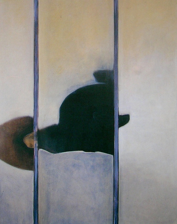 (T0265) Table, 1996, acrylique sur toile, 146 x 114 cm (27528 visites) (T0265) Table, 1996, acrylique sur toile, 146 x 114 cm