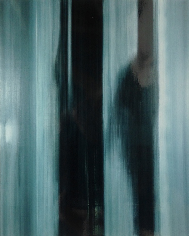 (T0275) Deux corps, 1999, acrylique sur toile, 162 x 130 cm