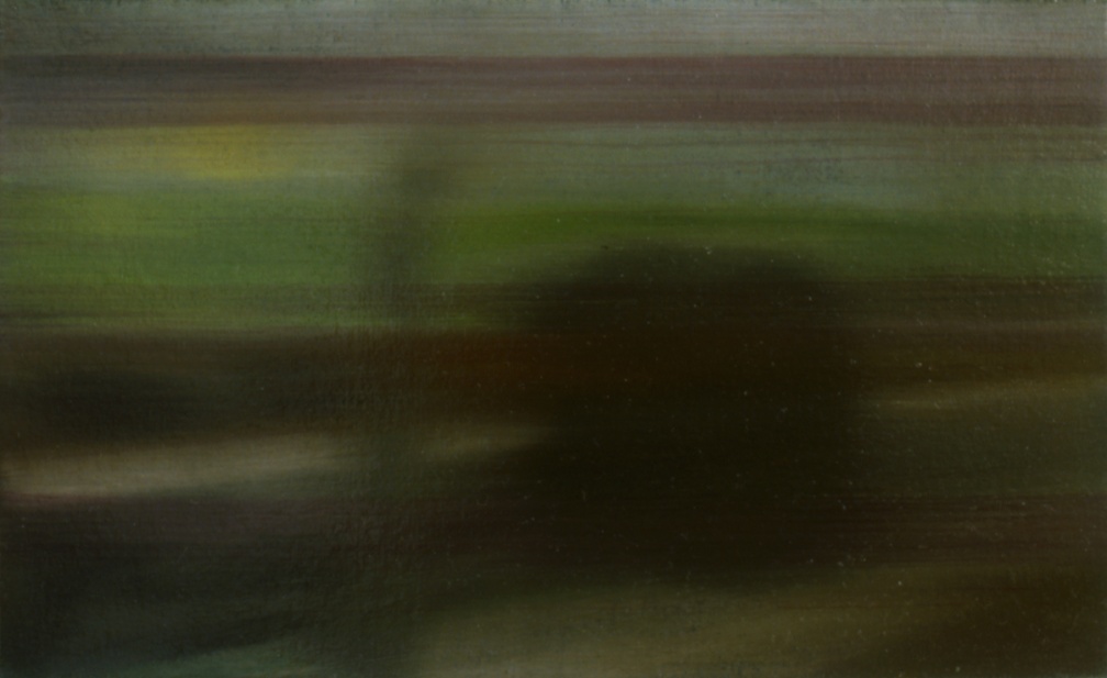 (T0297) Dépassement 2, 2000, acrylique sur toile, 19 x 27 cm