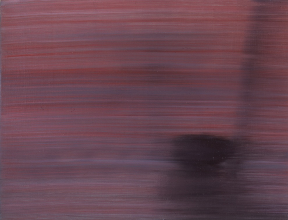(T0305) Écho 7, 2000, acrylique sur toile, 27 x 35 cm