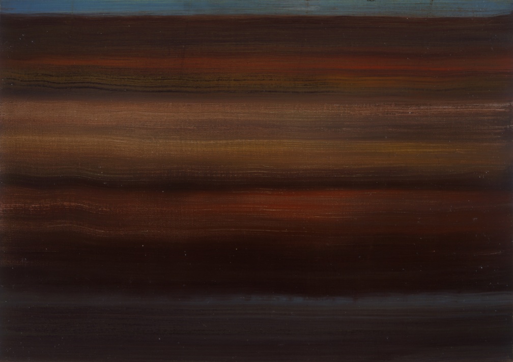 (T0306) Écho 8, 2000, acrylique sur toile, 24 x 35 cm (3357 visites) (T0306) Écho 8, 2000, acrylique sur toile, 24 x 35 cm