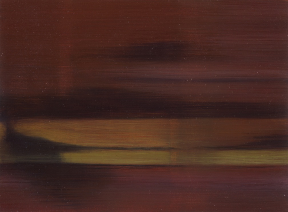 (T0338) Rapt 4, 2000, acrylique sur toile, 24 x 43 cm (1766 visites) (T0338) Rapt 4, 2000, acrylique sur toile, 24 x 43 cm