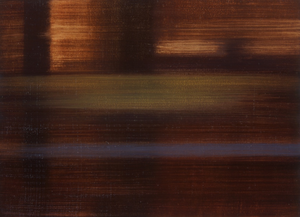 (T0340) Rapt 6, 2000, acrylique sur toile, 24 x 43 cm (1769 visites) (T0340) Rapt 6, 2000, acrylique sur toile, 24 x 43 cm
